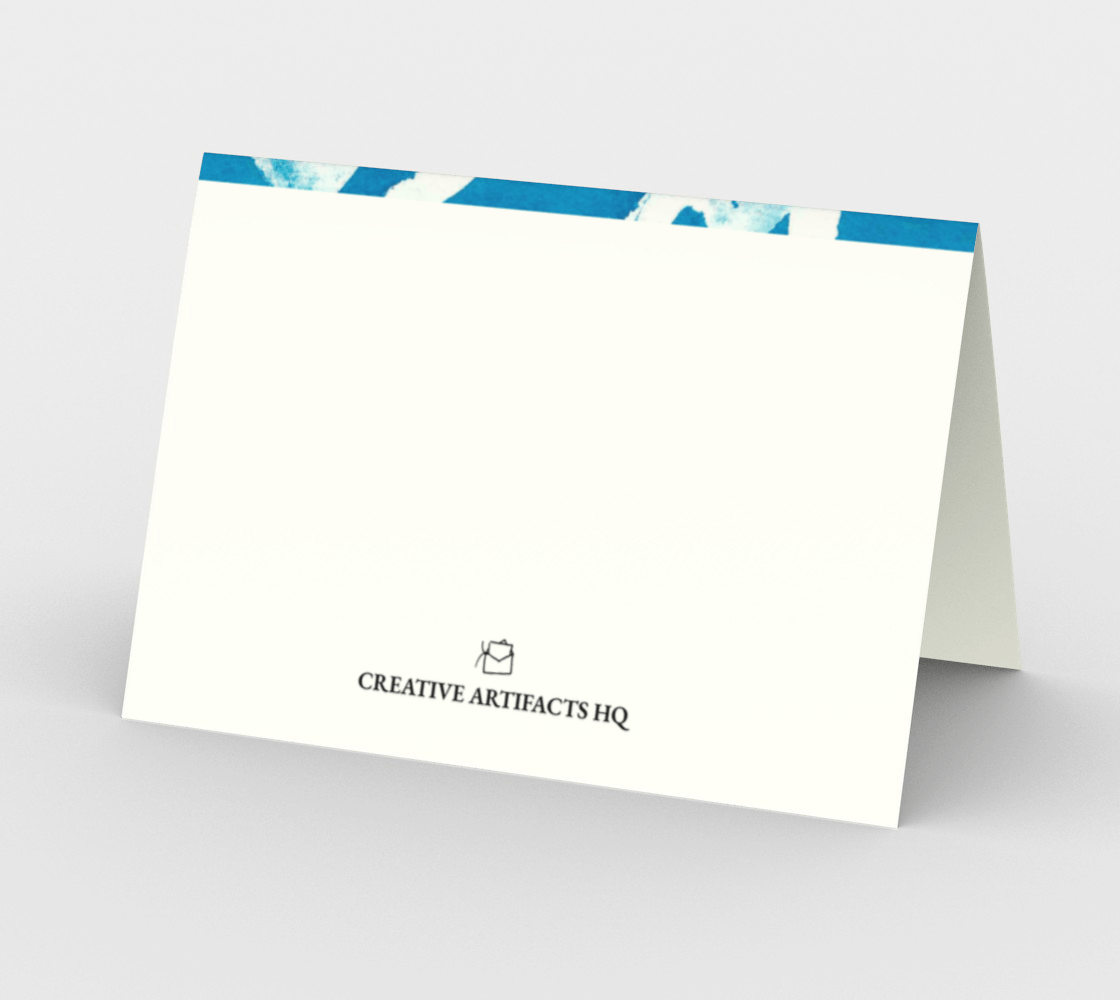 Blank Greeting Card | 5 x 7 | White Lines