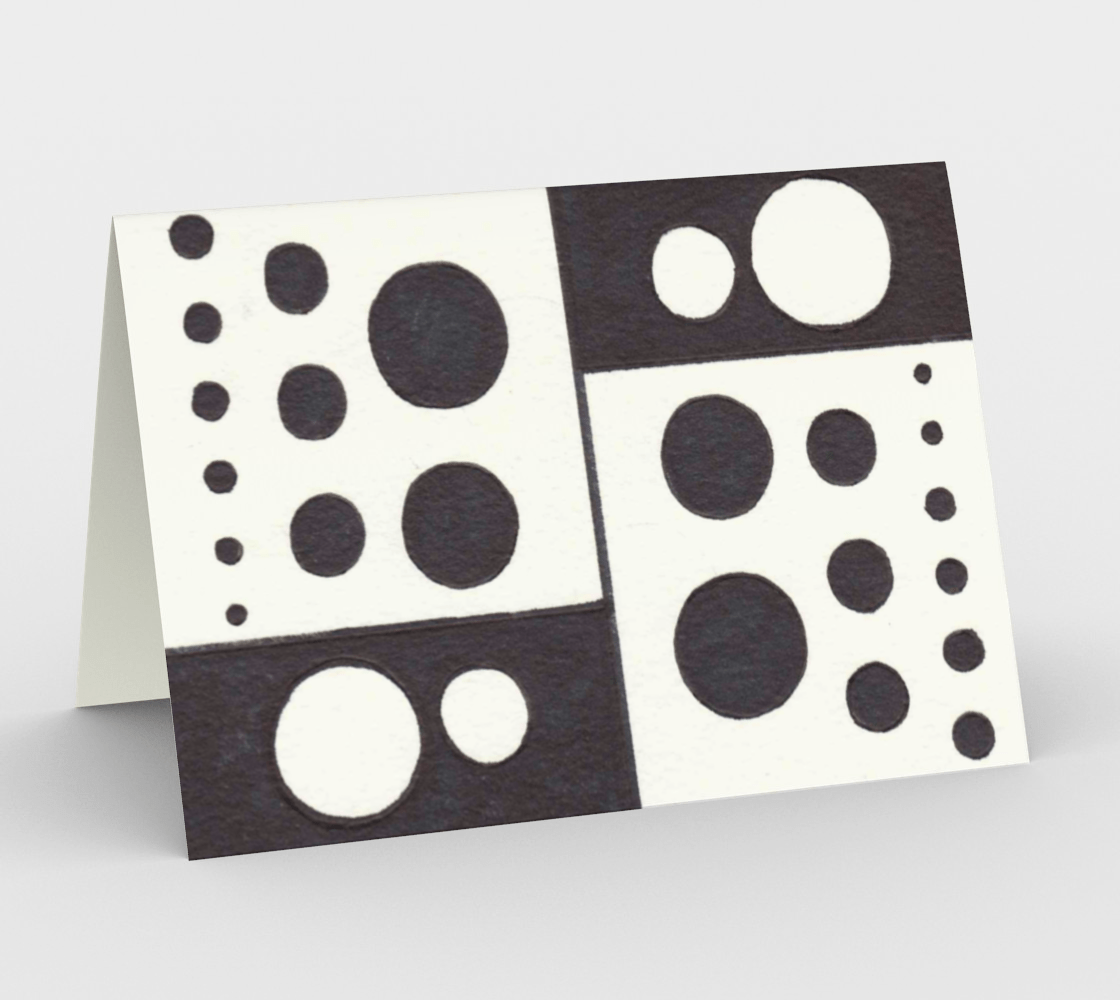 Blank Greeting Card | 5 x 7 | Polka Dotted