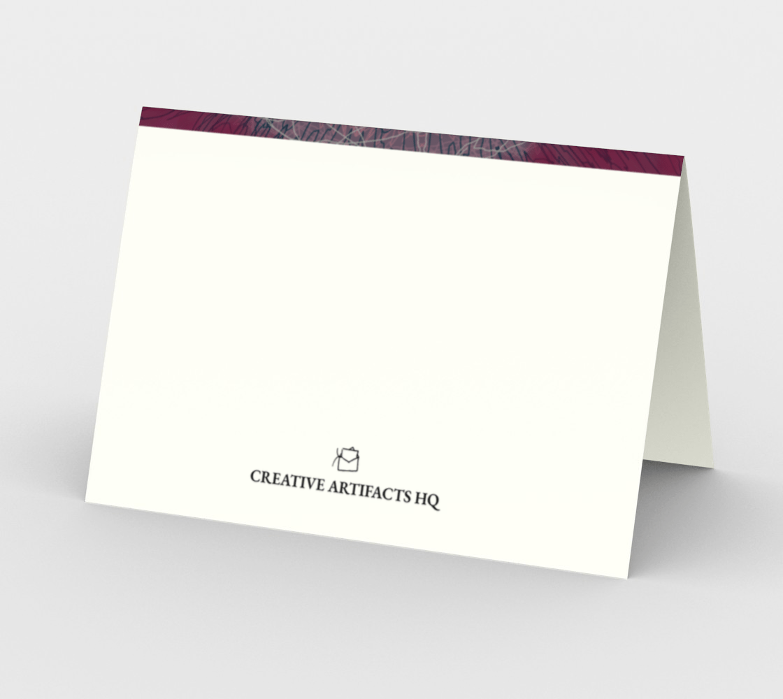 Blank Greeting Card | 5 x 7 | Floral Mandala