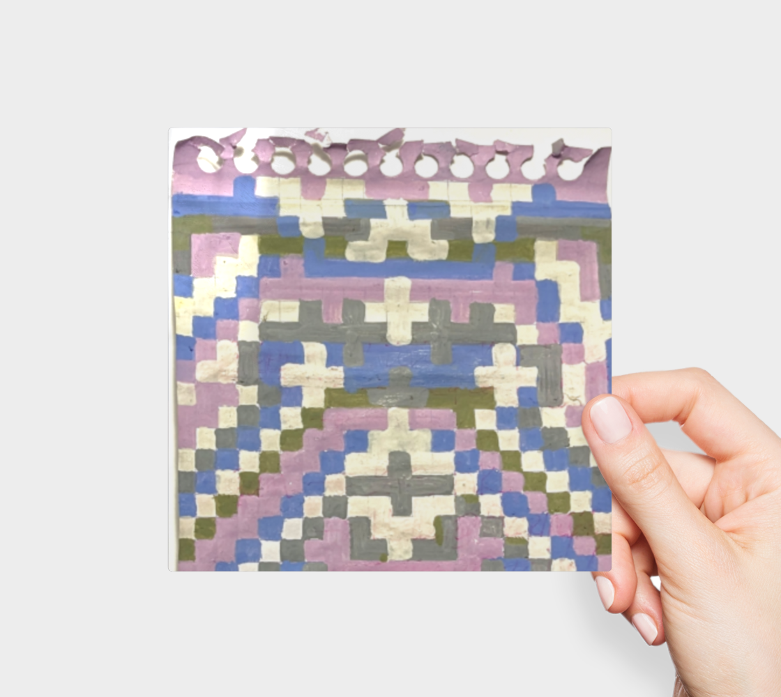 Sticker | 3 x 3 | Painted Mosaic