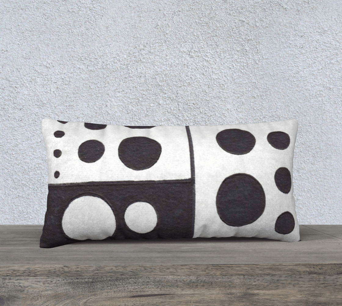 Throw Pillow Cover | 24 x 12 | Spotted