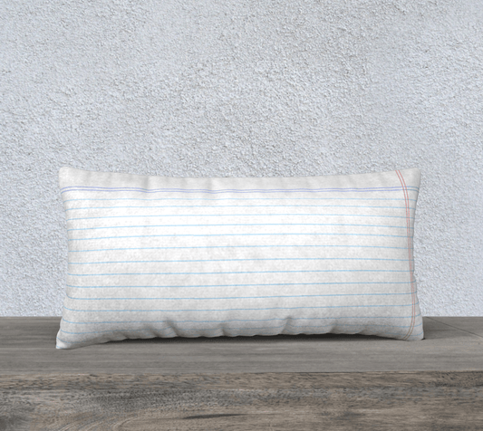 Throw Pillow Cover | 24 x 12 | Loose Leaf