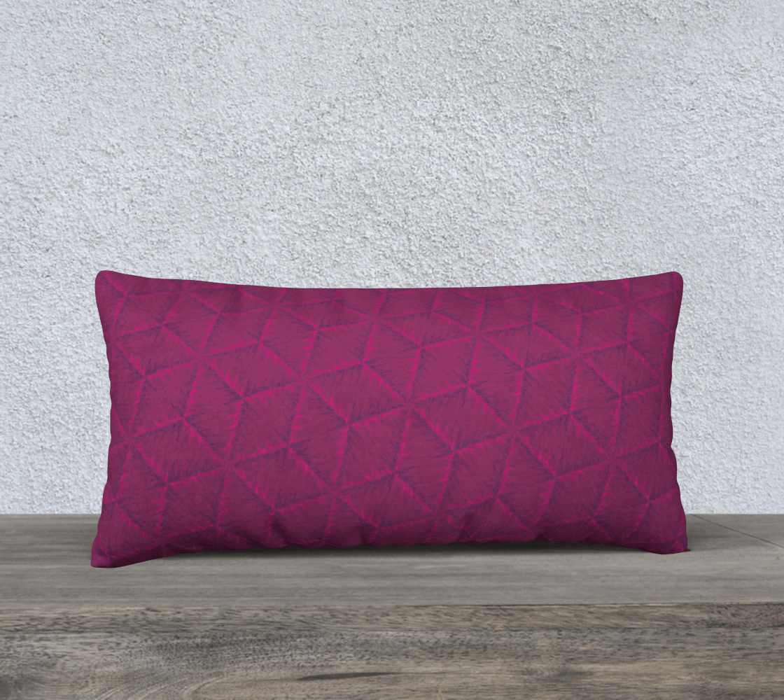 Throw Pillow Cover | 24 x 12 | Edgy