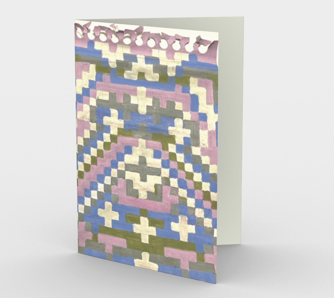 Blank Greeting Card | 5 x 7 | Paint Pattern