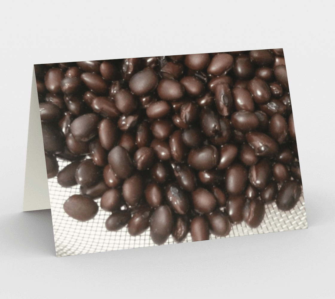 Blank Greeting Card | 5 x 7 | Black Beans