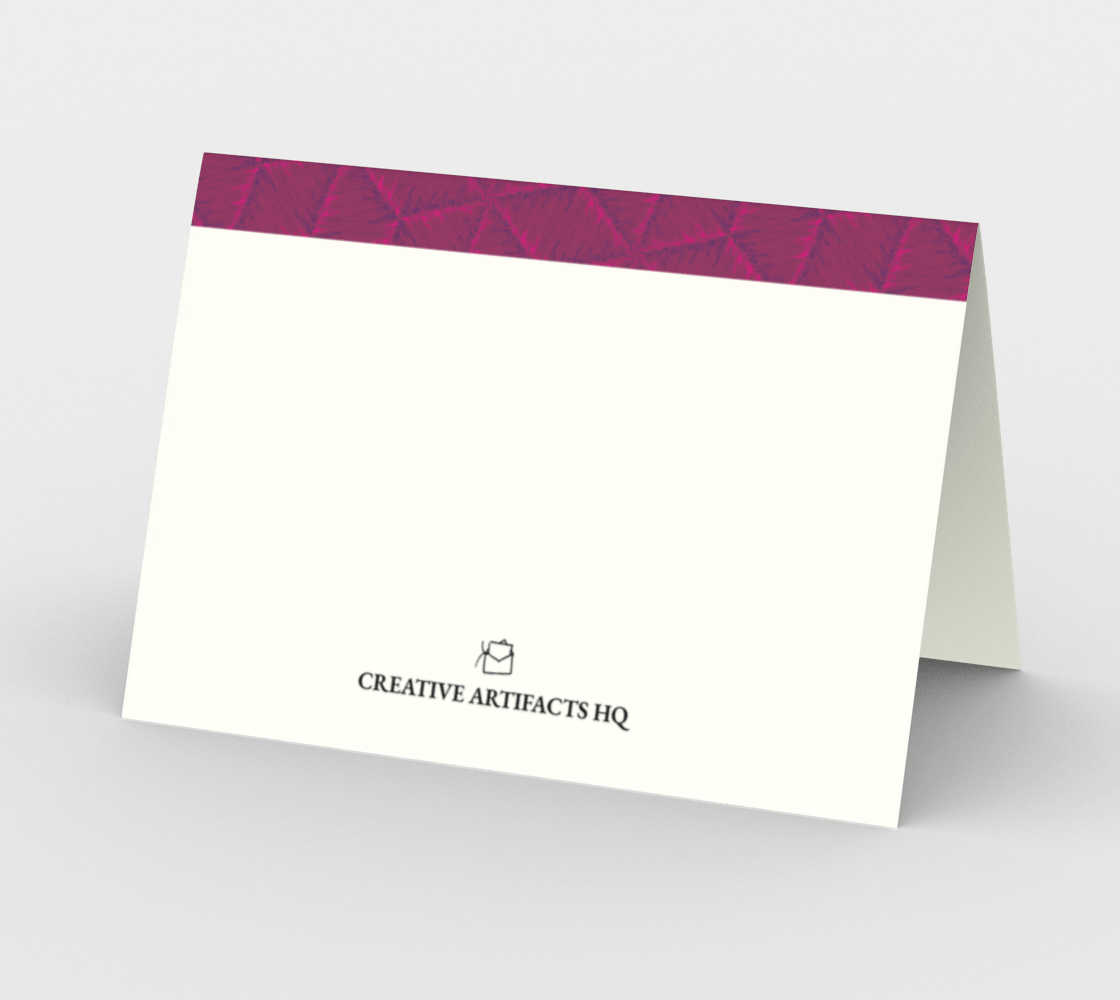 Blank Greeting Card | 5 x 7 | Edgy