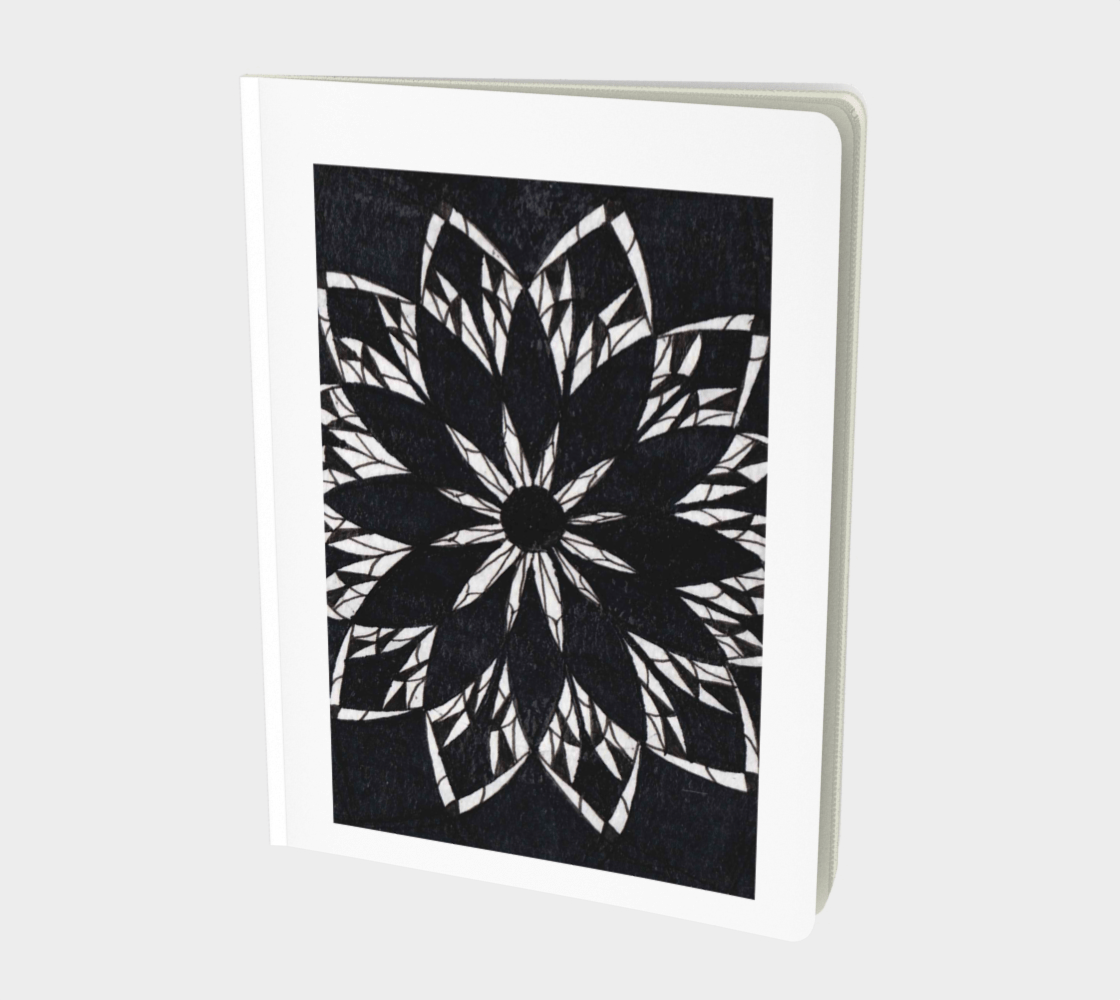 Large | Notebook | Black Stained Glass