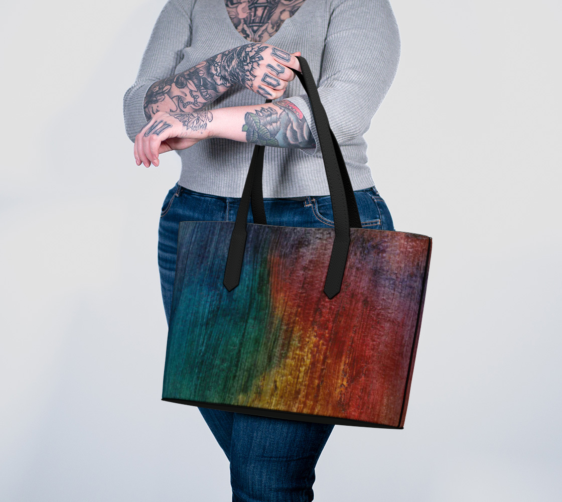 Vegan Leather Bag | Painted