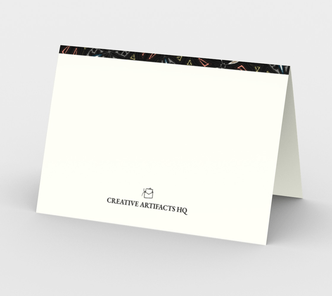 Blank Greeting Card | 5 x 7 | Dark Tiles