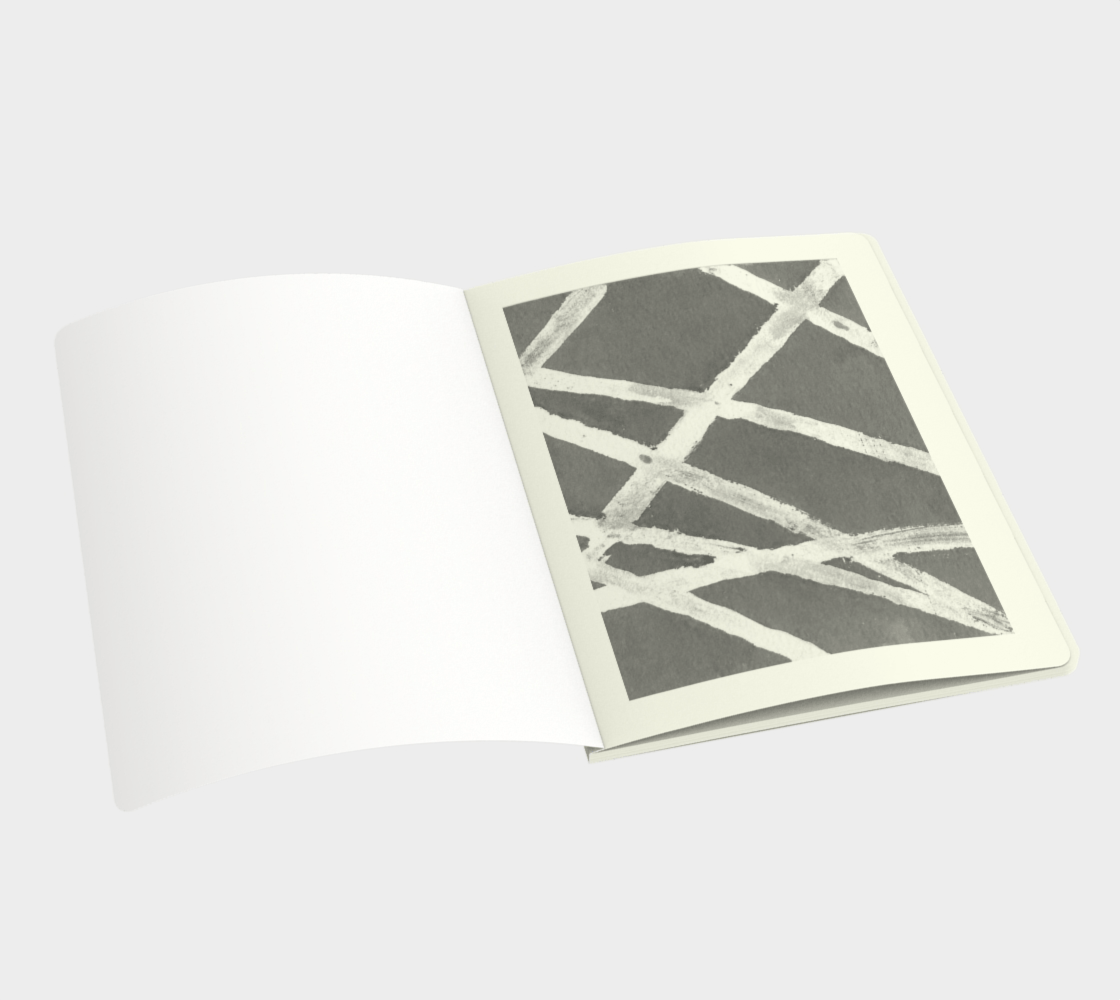 Large | Notebook | White Lines