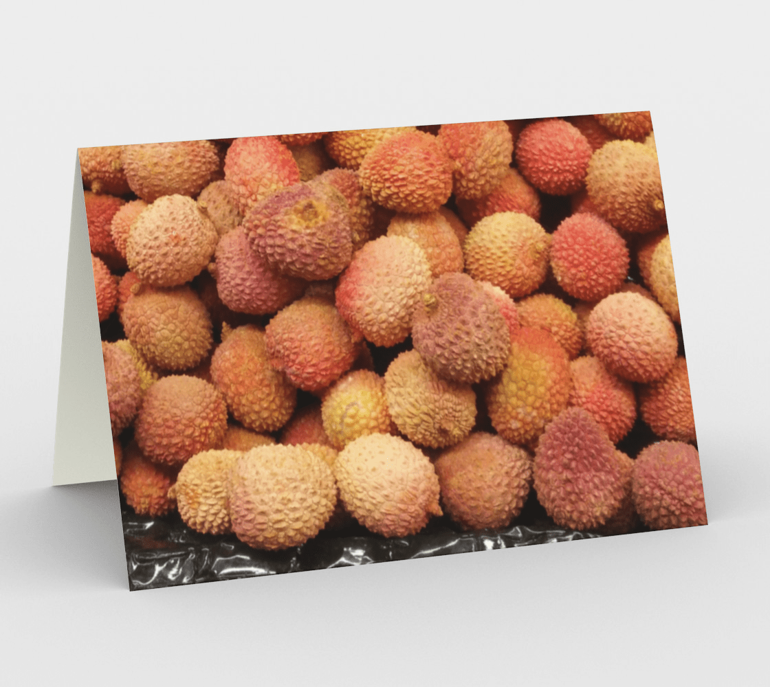 Blank Greeting Card | 5 x 7 | Lychee
