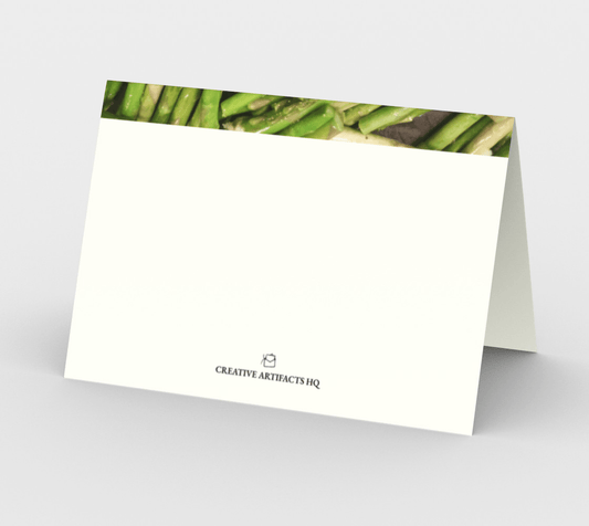 Set of 3 Blank Greeting Cards | 5 x 7 | Asparagi