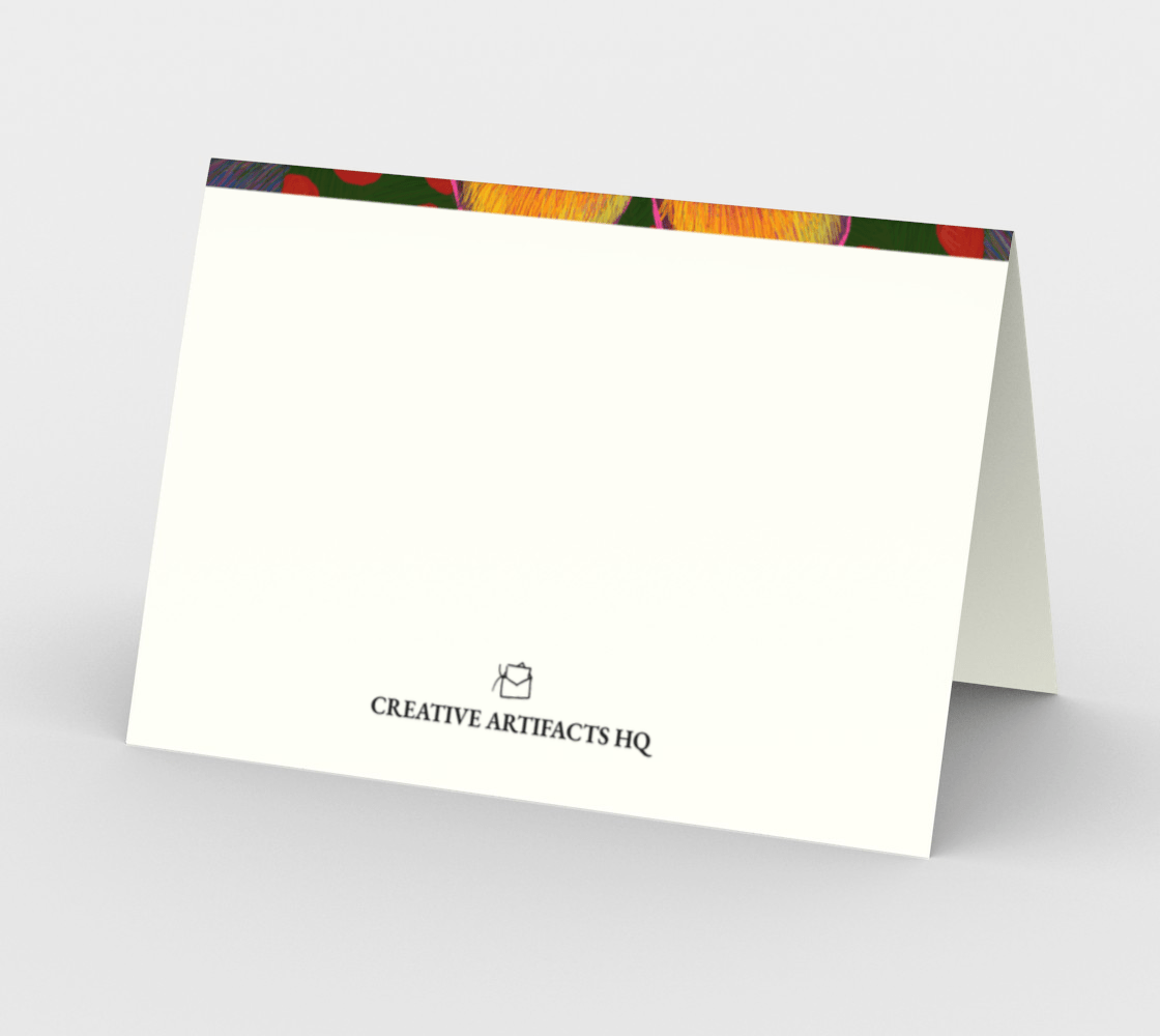 Blank Greeting Card | 5 x 7 | Flower Power