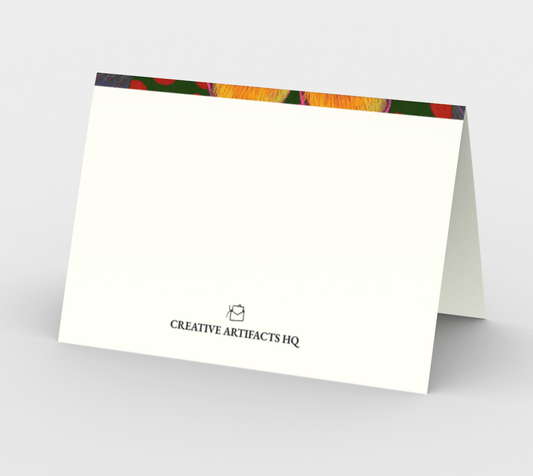 Set of 3 Blank Greeting Cards | 5 x 7 | Flower Power