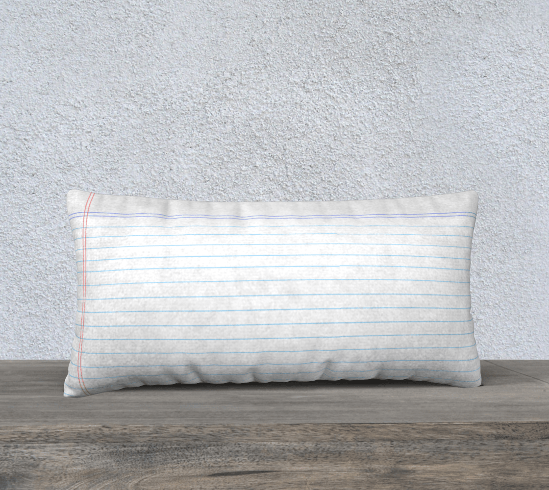 Throw Pillow Cover | 24 x 12 | Loose Leaf
