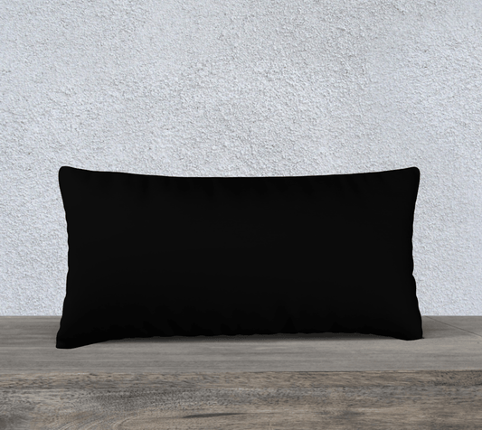 Throw Pillow Cover | 24 x 12 | Etched in Turquoise