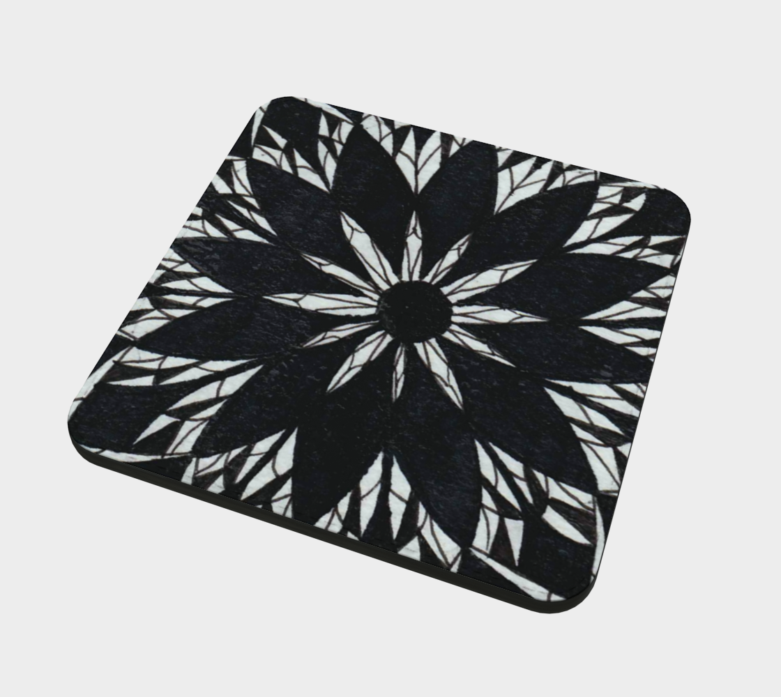 Coasters | Black Stained Glass