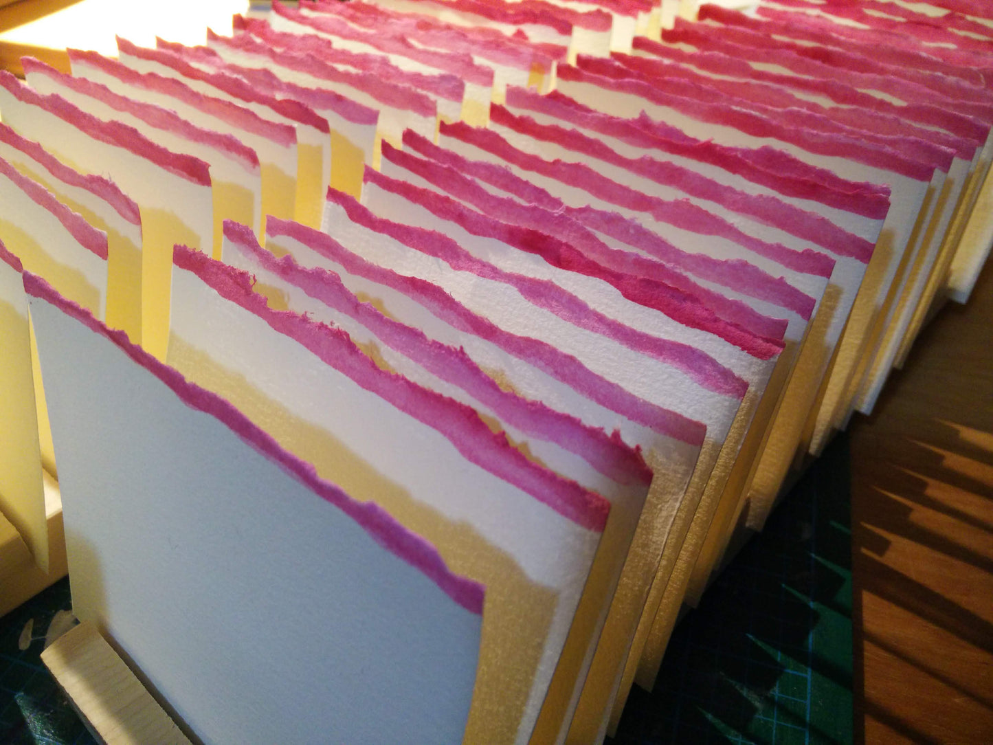 Deckled edged cotton rag place cards