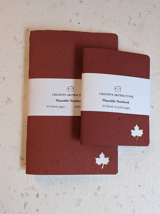Plantable Cotton Notebooks | Maple Leaf | Limited Edition