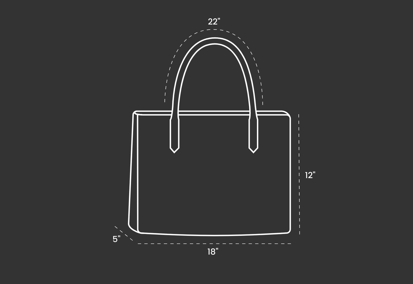 Vegan Leather Tote Bag | Blue wave