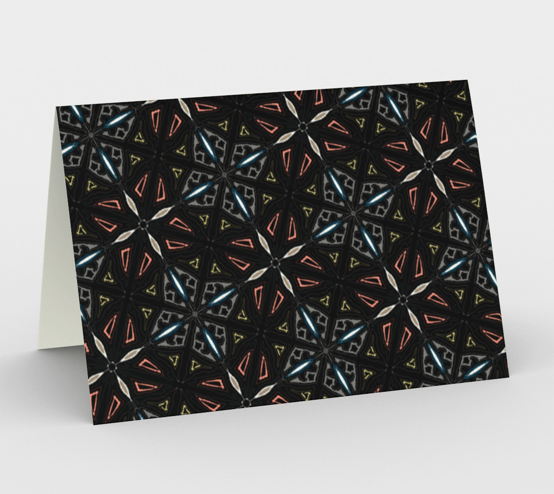 Blank Greeting Card | 5 x 7 | Dark Tiles