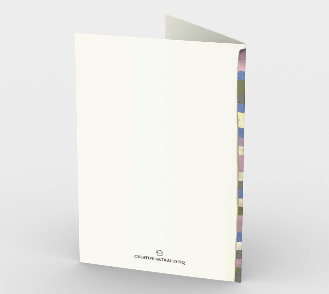 Blank Greeting Card | 5 x 7 | Paint Pattern