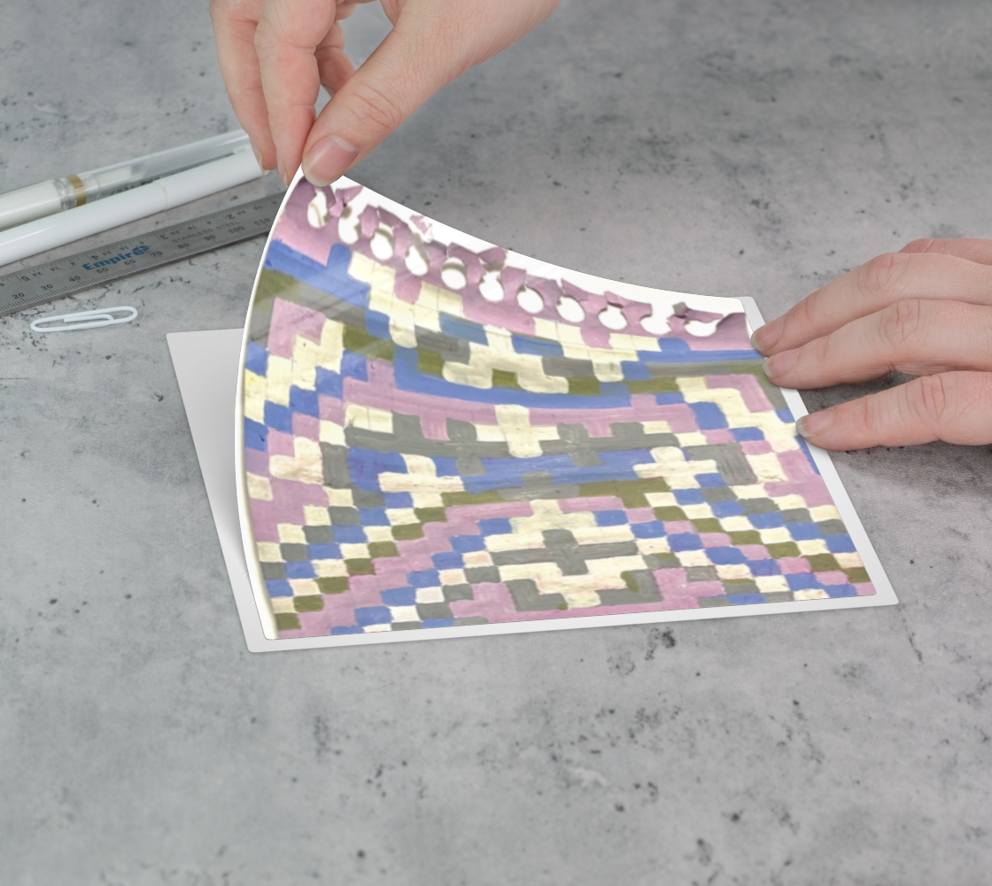 Sticker | 3 x 3 | Painted Mosaic