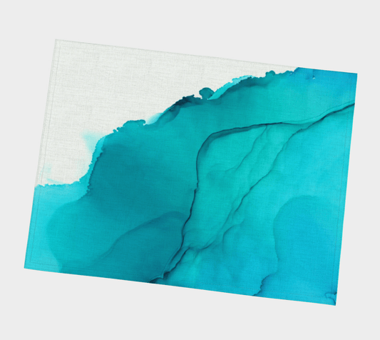 Placemat | Blue Ink Wave