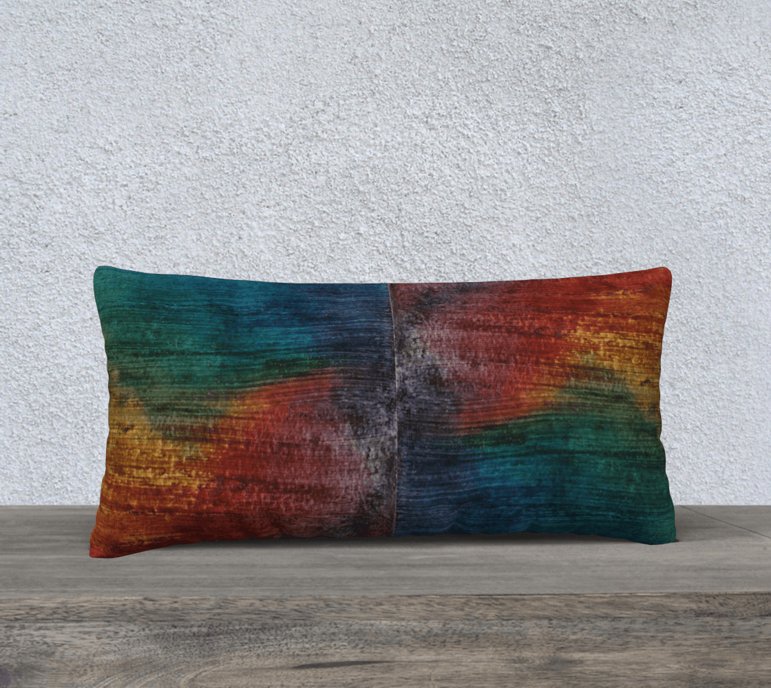 Throw Pillow Cover | 24 x 12 | Painted