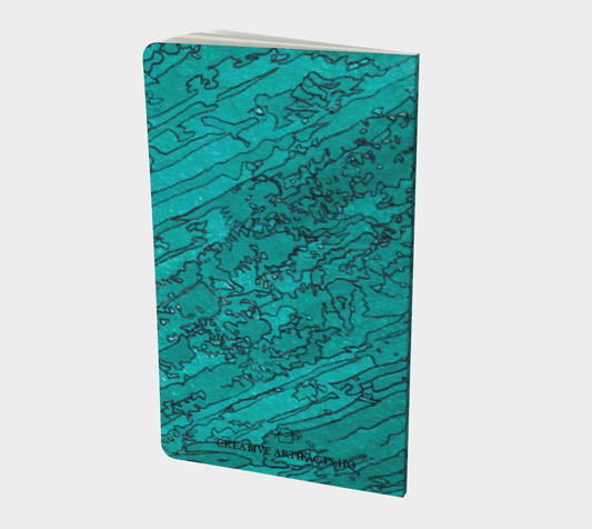 Small | Notebook | Etched in Turquoise Black