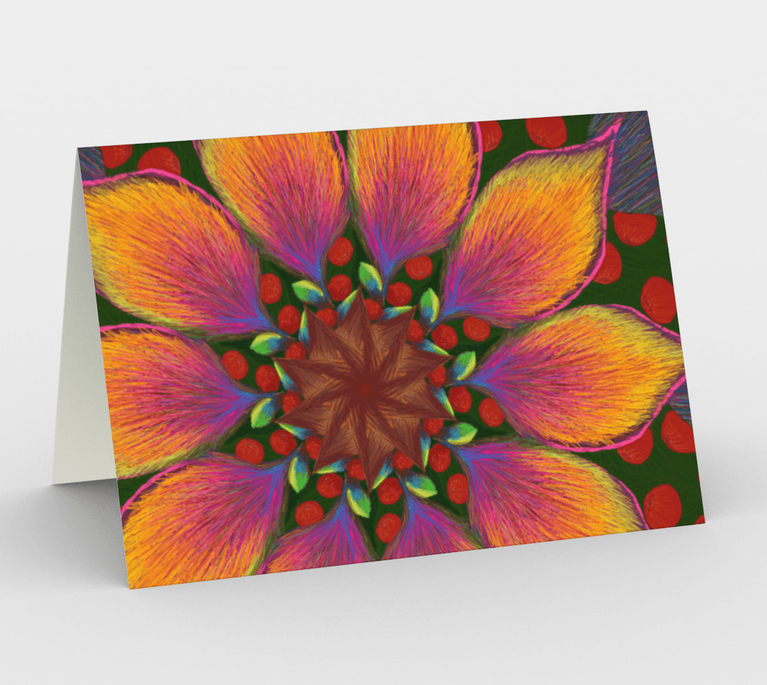 Blank Greeting Card | 5 x 7 | Flower Power