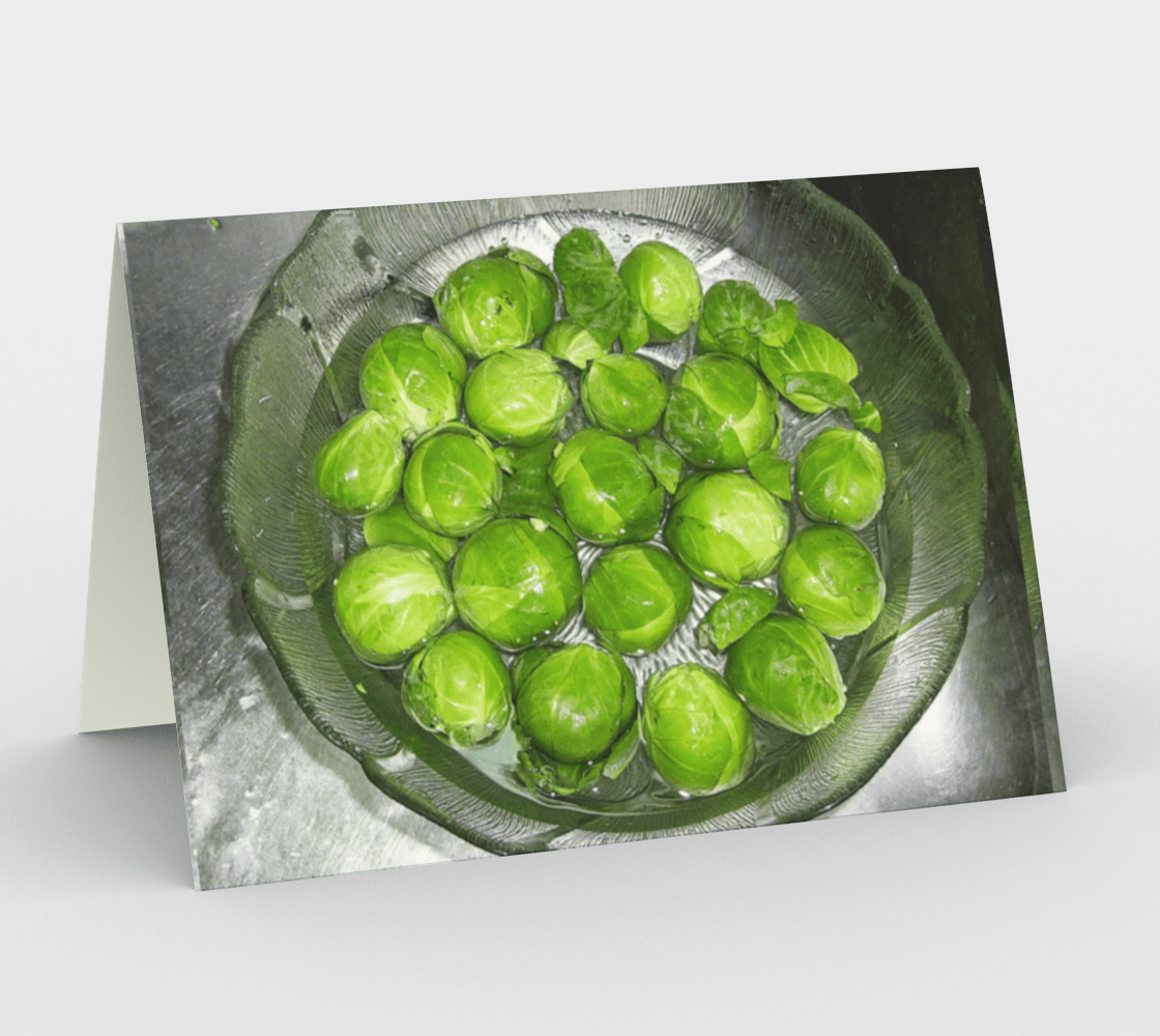 Blank Greeting Card | 5 x 7 | Brussel Sprouts