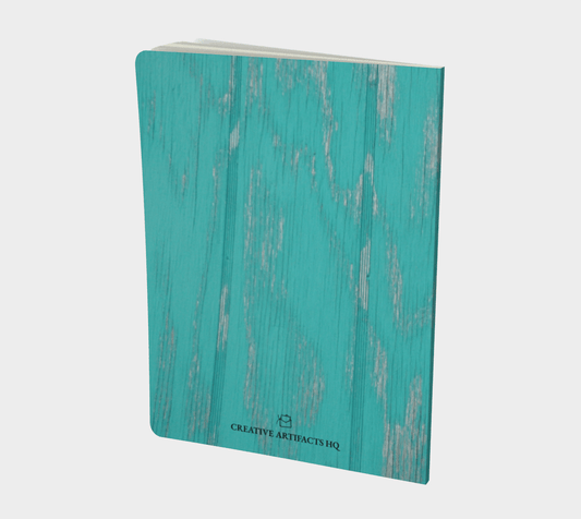 Large | Notebook | Etched in Turquoise Grey