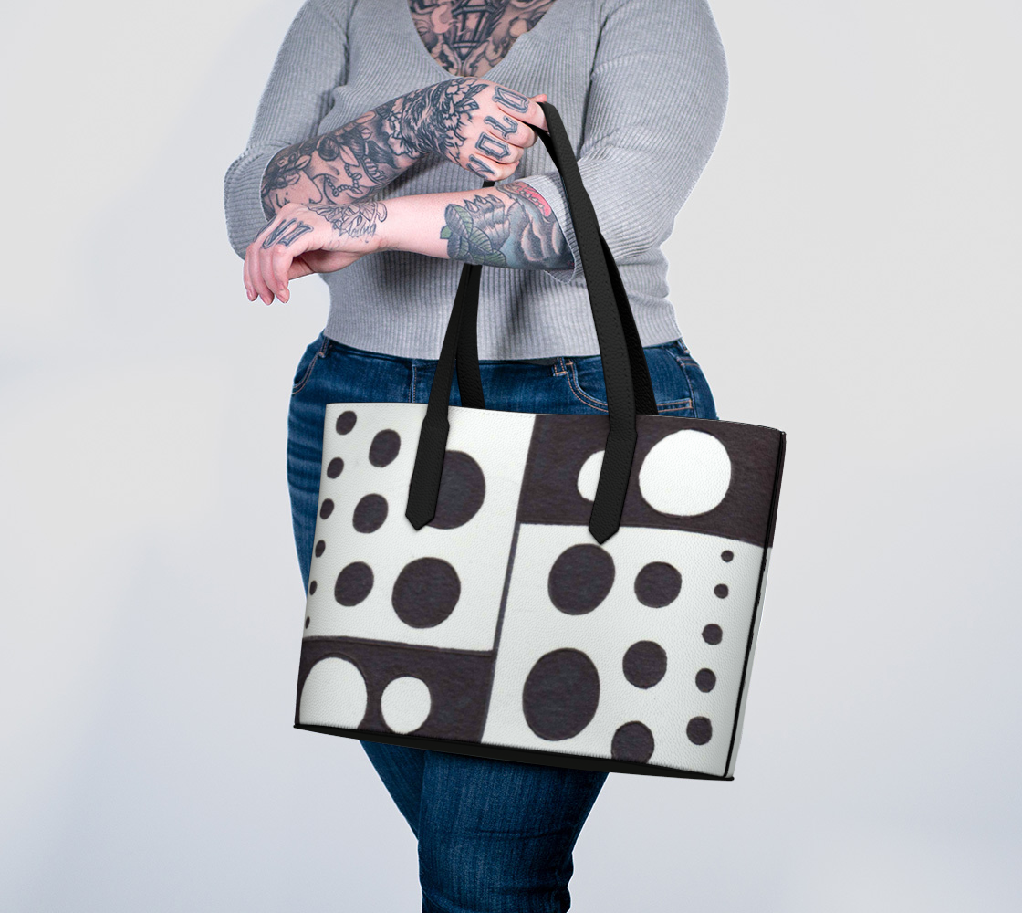 Vegan Leather Bag | Polka Dotted