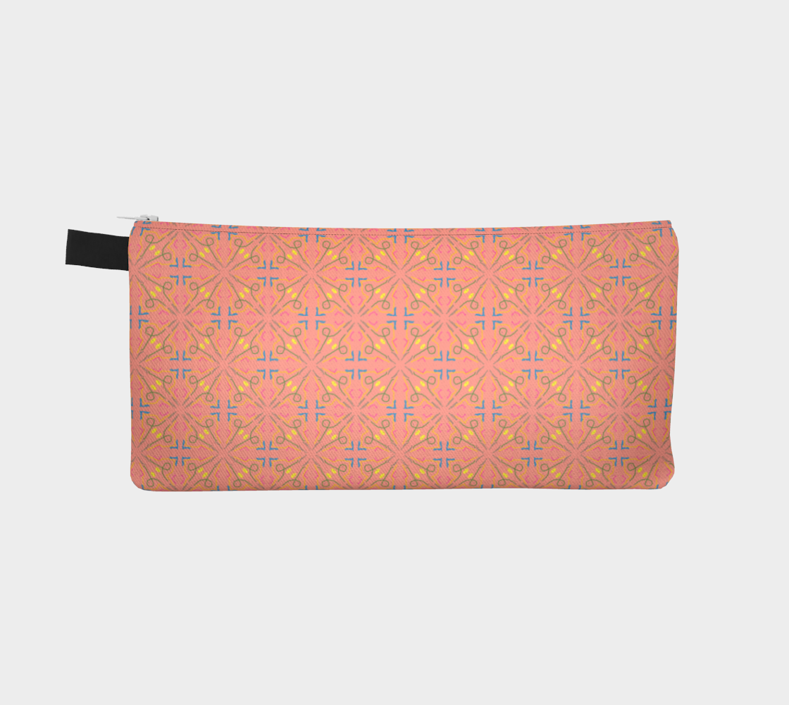 Coral Tiles Pencil Case