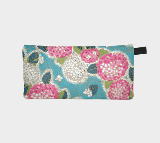 Zippered Cotton Canvas Pencil Case | Spring Blossom