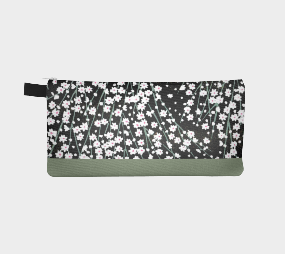 Black daisies Pencil Case