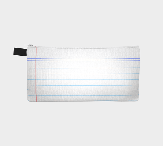 Zippered Cotton Canvas Pencil Case | Loose Leaf