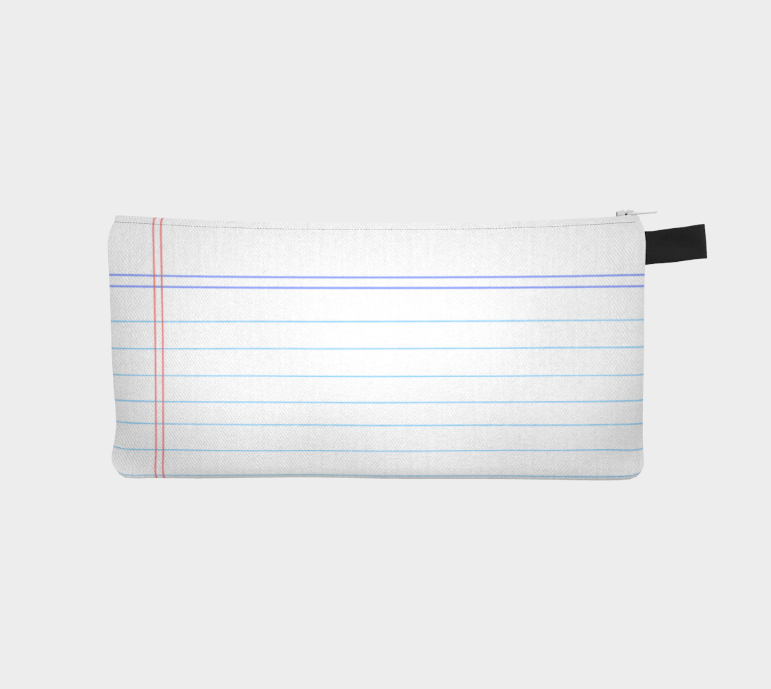 Zippered Cotton Canvas Pencil Case | Loose Leaf