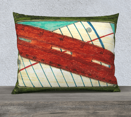 Throw Pillow Cover | 26 x 20 | Vintage Stationery