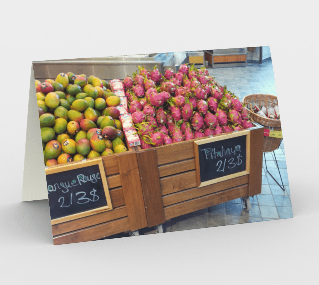 Blank Greeting Card | Market Day
