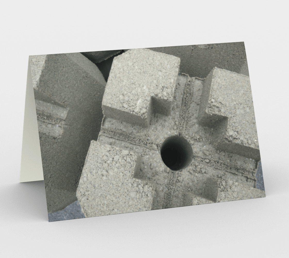 Blank Greeting Card | Cinder Block