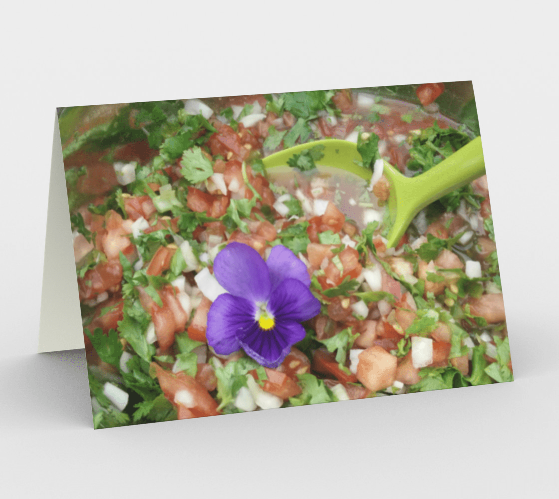 Blank Greeting Card | Edible Salad