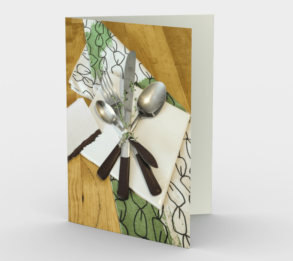 Blank Greeting Card | Place Setting