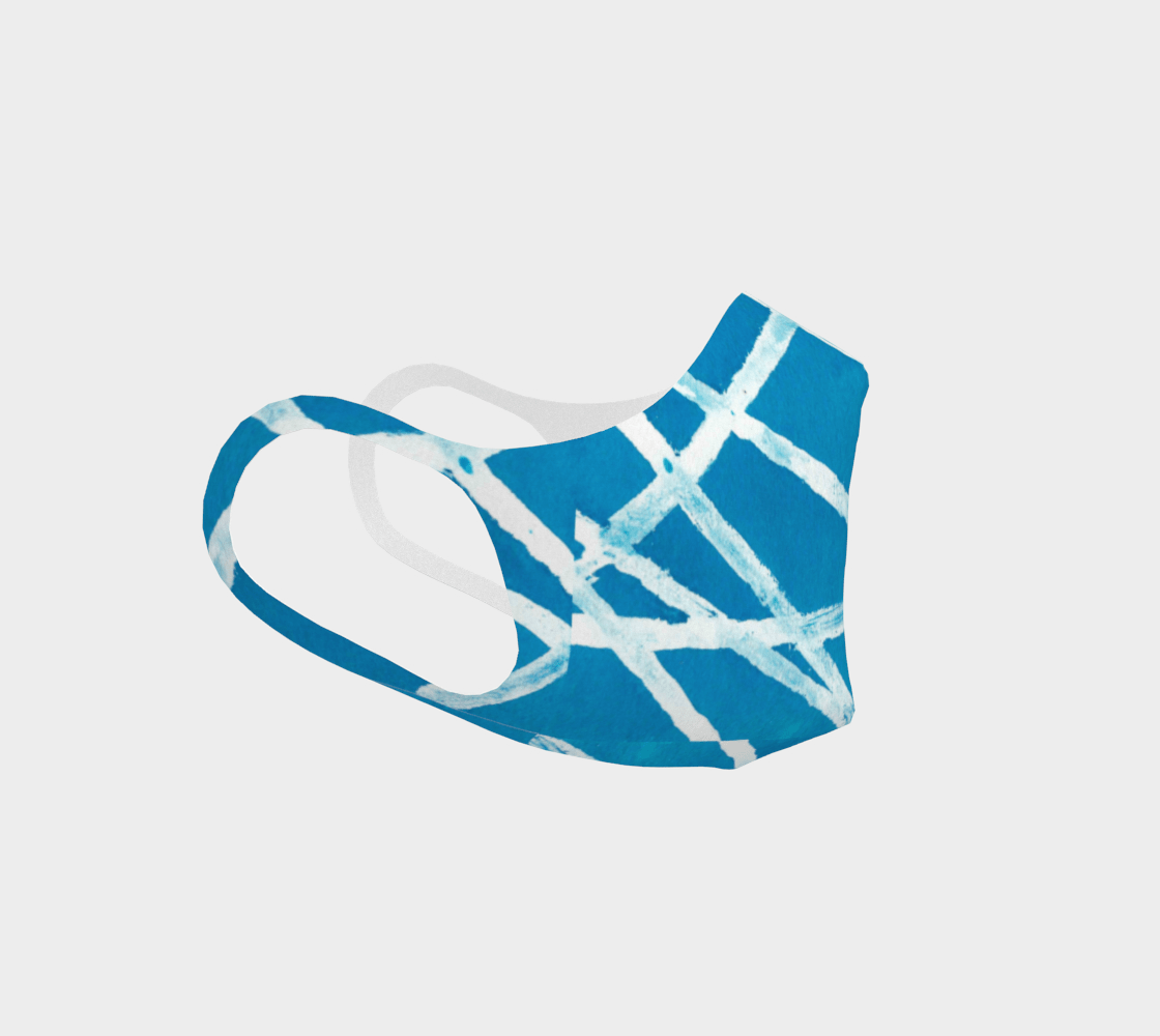 Face Covering | White Lines