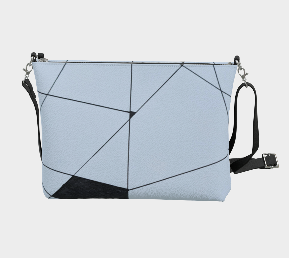 Vegan Leather Crossbody | Line Work
