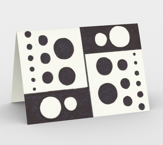 Blank Greeting Card | 5 x 7 | Polka Dotted