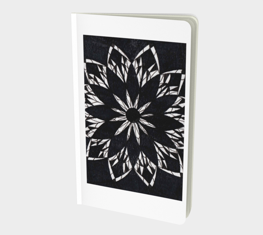 Small | Notebook | Black Stained Glass