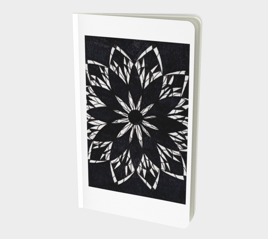Small | Notebook | Black Stained Glass