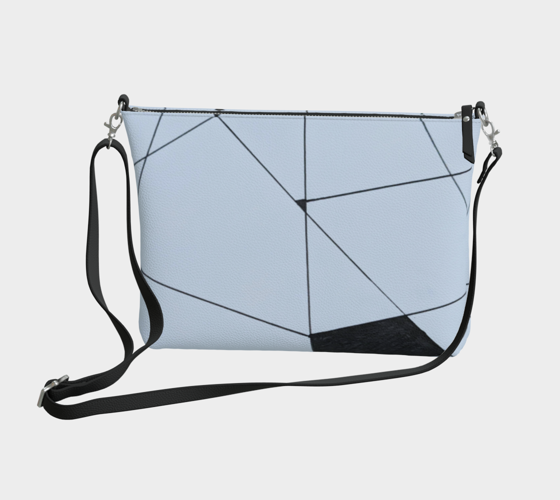 Vegan Leather Crossbody | Line Work